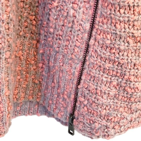 ANTHROPOLOGIE Moth Zipped Pullover Pink Sweater EUC sz M - Picture 5 of 8